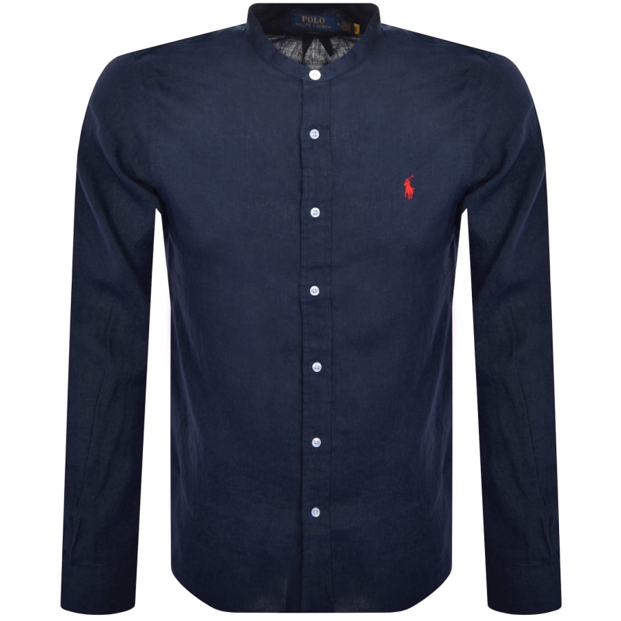 Ralph Lauren Slim Fit Sport Shirt Navy Mainline Menswear